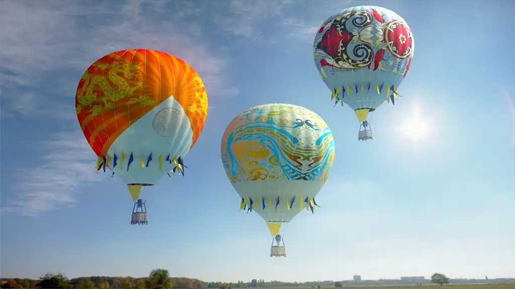 Film Rendering mit Heissluftballons