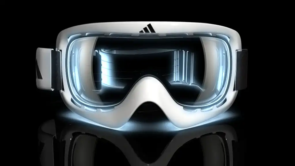 Produkt Rendering einer Schutzbrille als Heroshot